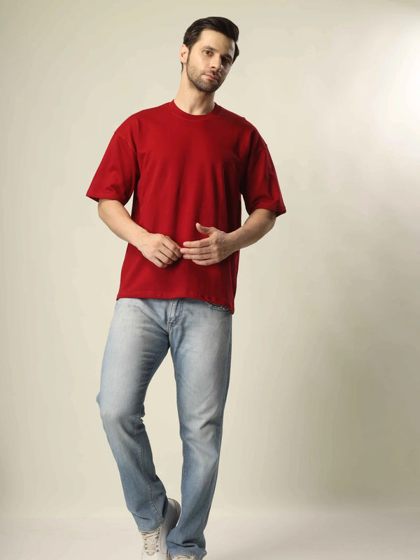 Oversize T-Shirt Unisex (Maroon)