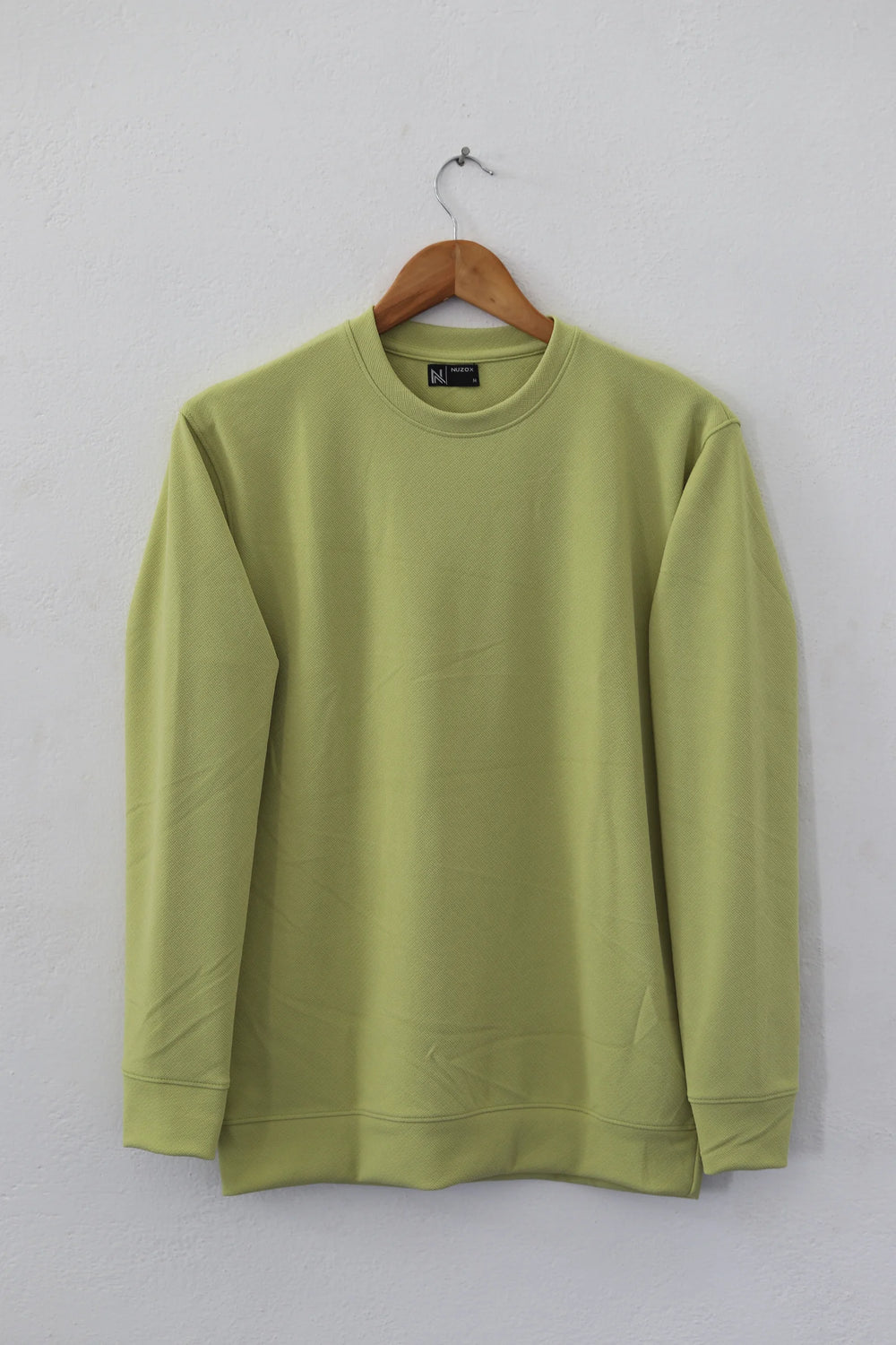 Plain Full Hand Lycra T-shirts (Lemon Green)