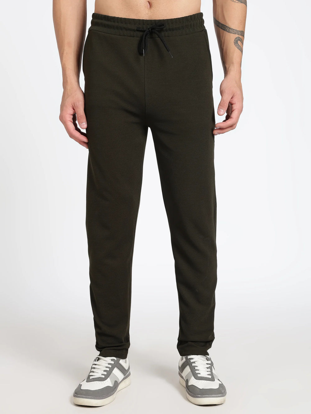 Olive Green Ottoman Men's Track Pants