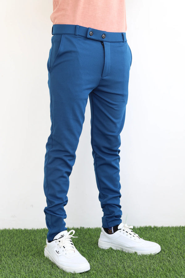 Lycra Formal Pant for Men(Airforce Blue)