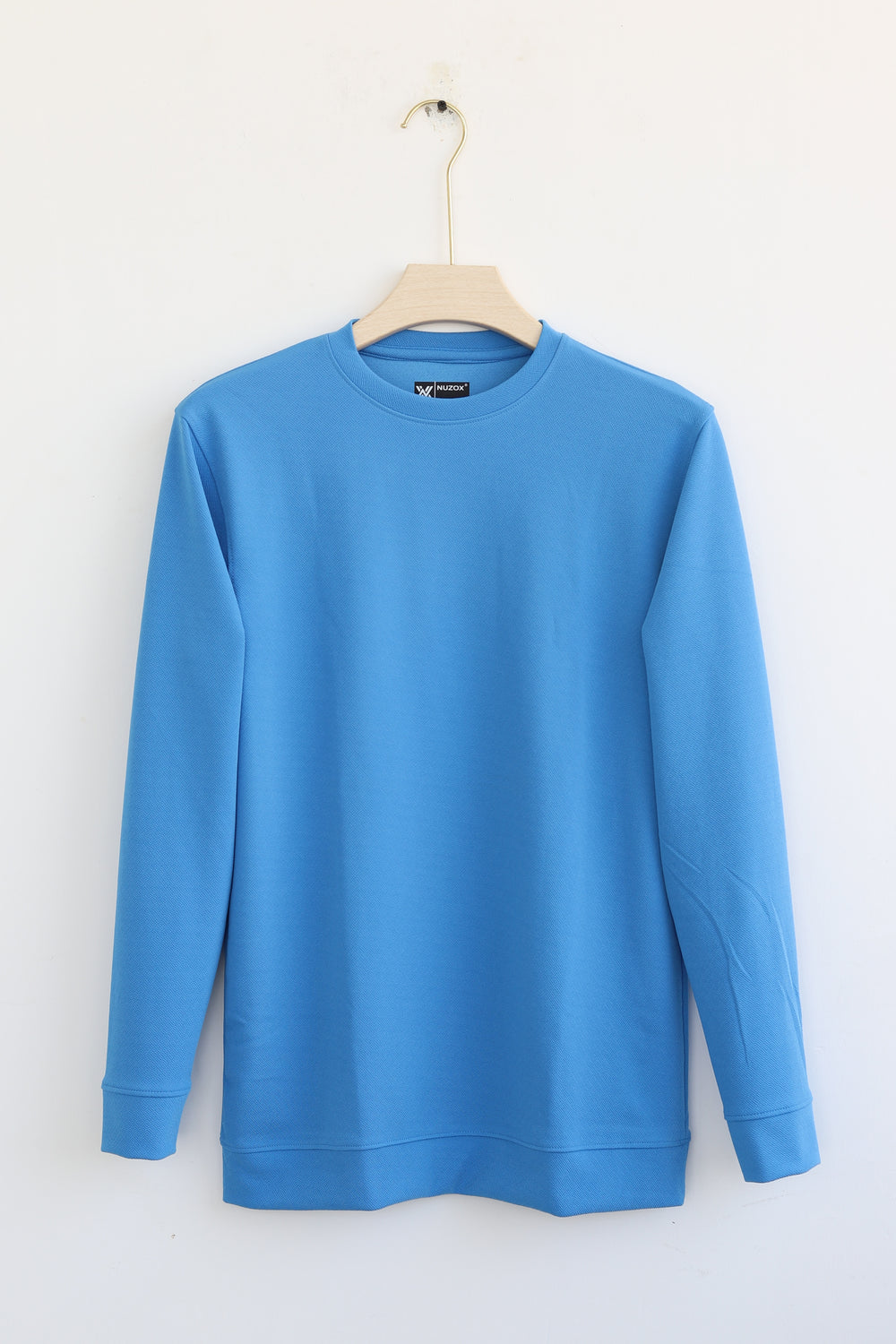 Plain Full Hand Lycra T-shirts (Blue)
