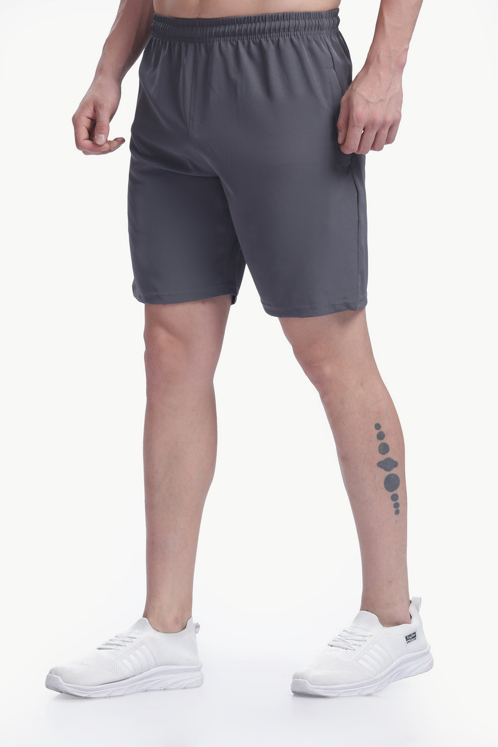 Lightweight Polyester Shorts (Dark Grey)