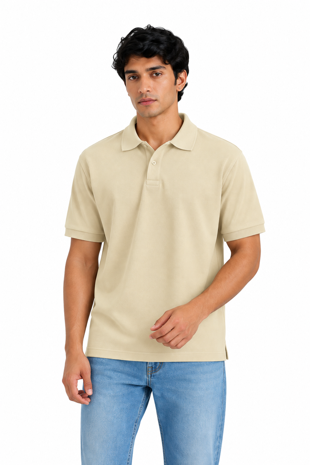 Premium Cotton Polo Collar T-Shirt(Sandal)