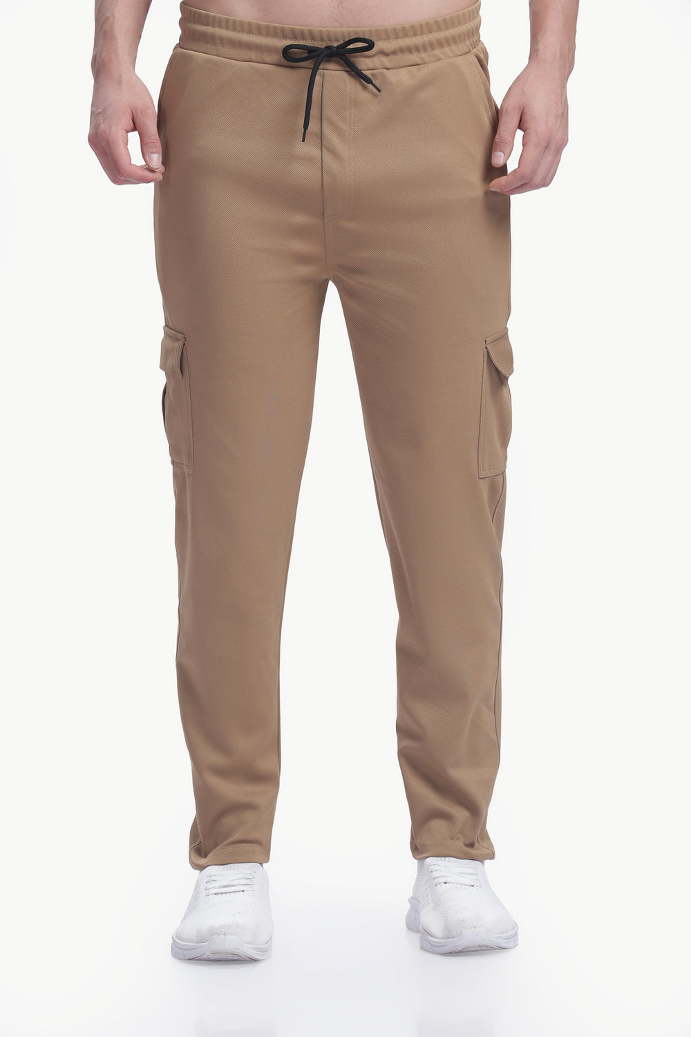 Lycra Five Pocket Cargo Pant Without cuff (Brown)
