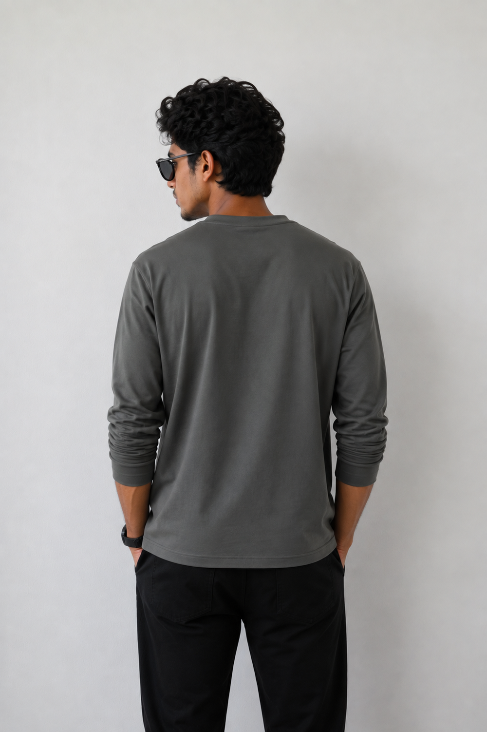 Plain Full Hand Lycra T-shirts (Olive Green)