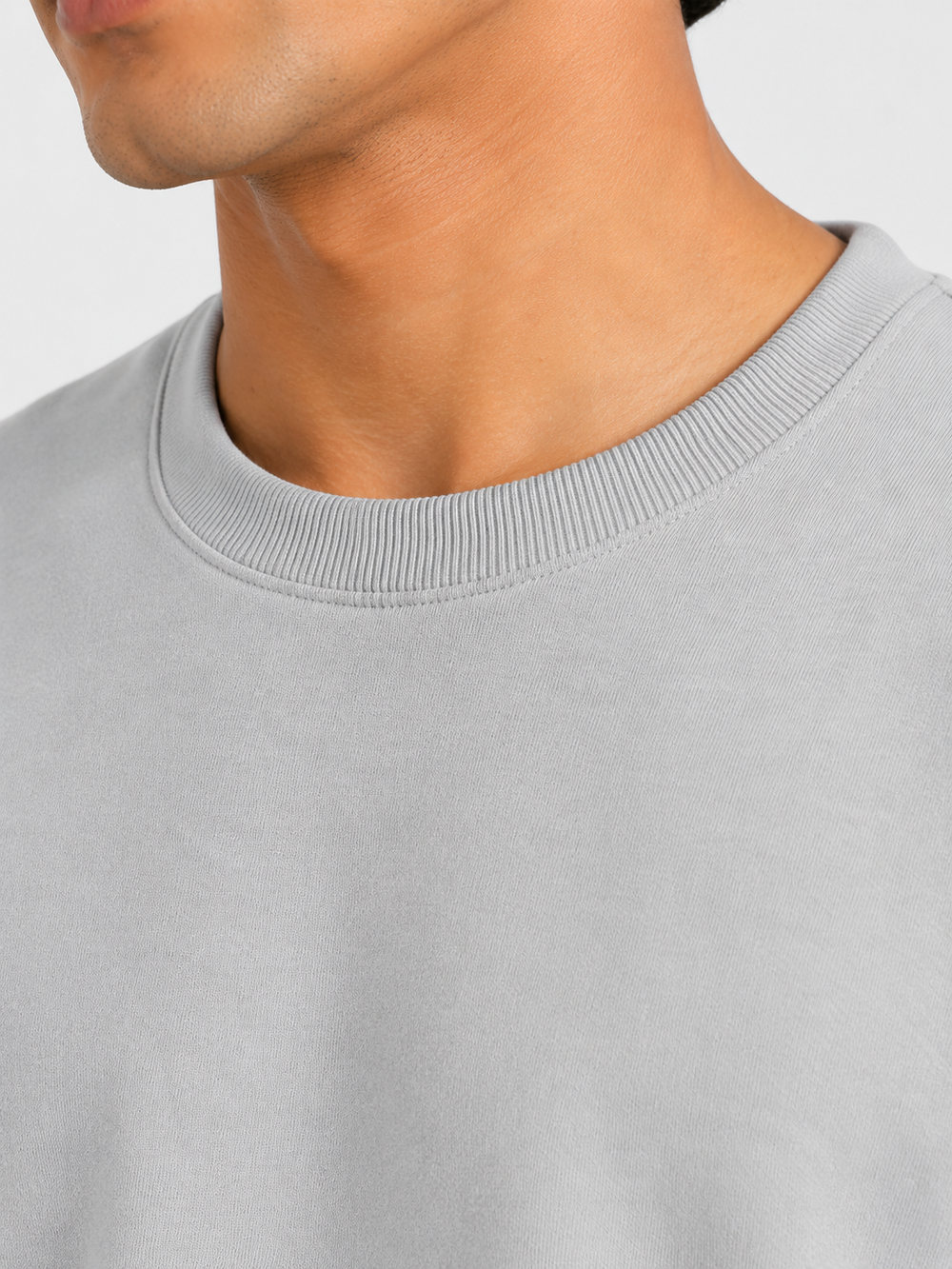 Cotton Full Sleeve Sweatshirt For Men (Lite Grey)