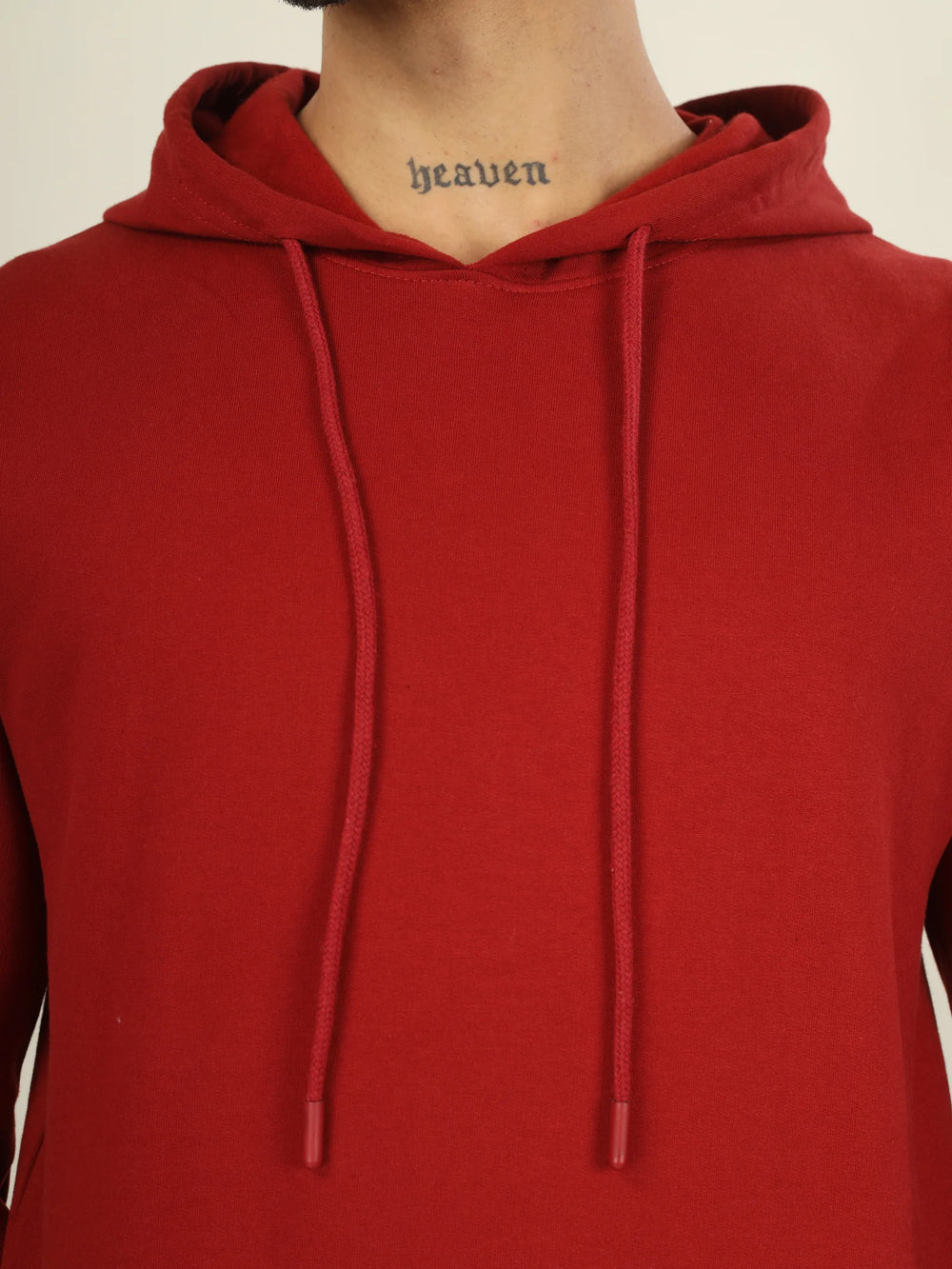 Hoodie Unisex Solid (Red)