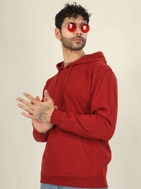 Hoodie Unisex Solid (Red)