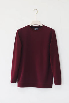Plain Full Hand Lycra T-shirts (Maroon)