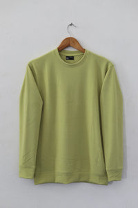 Plain Full Hand Lycra T-shirts (Lemon Green)