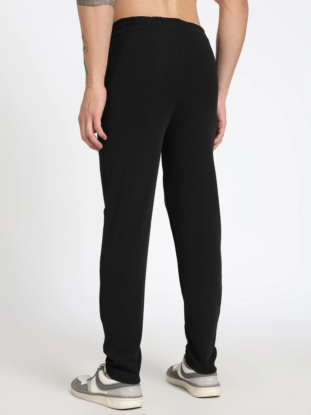 Black Ottoman Men's Track Pants