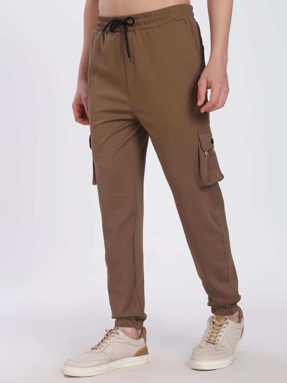 Lycra 6 Pocket Cargo Pant With cuff (Brown)