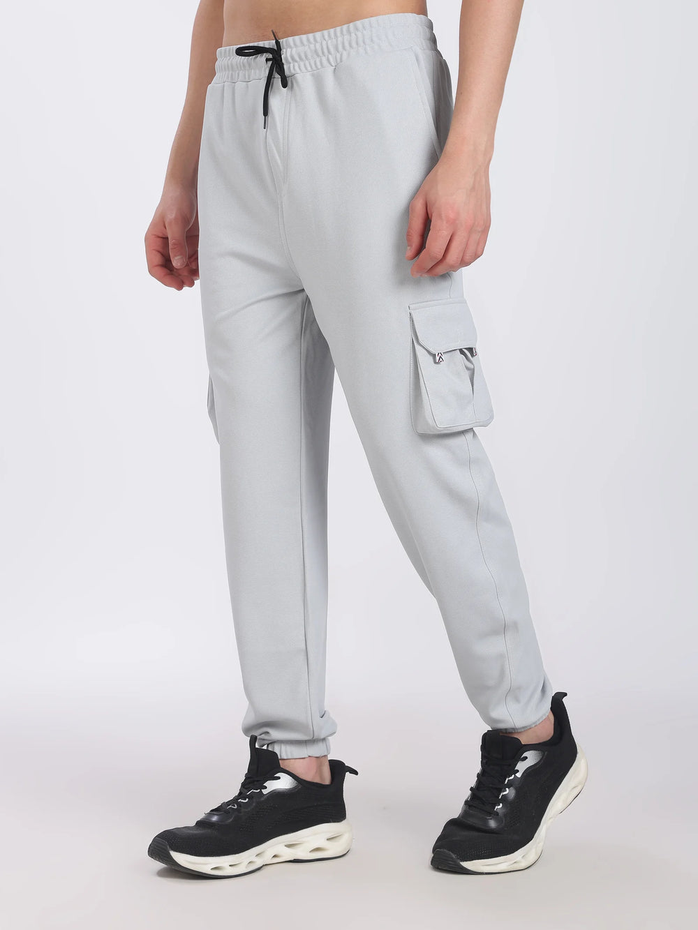 Lycra 6 Pocket Cargo Pant With cuff (LIght Grey)