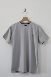 Plain Half Hand T-Shirt Lycra( Lite Grey)