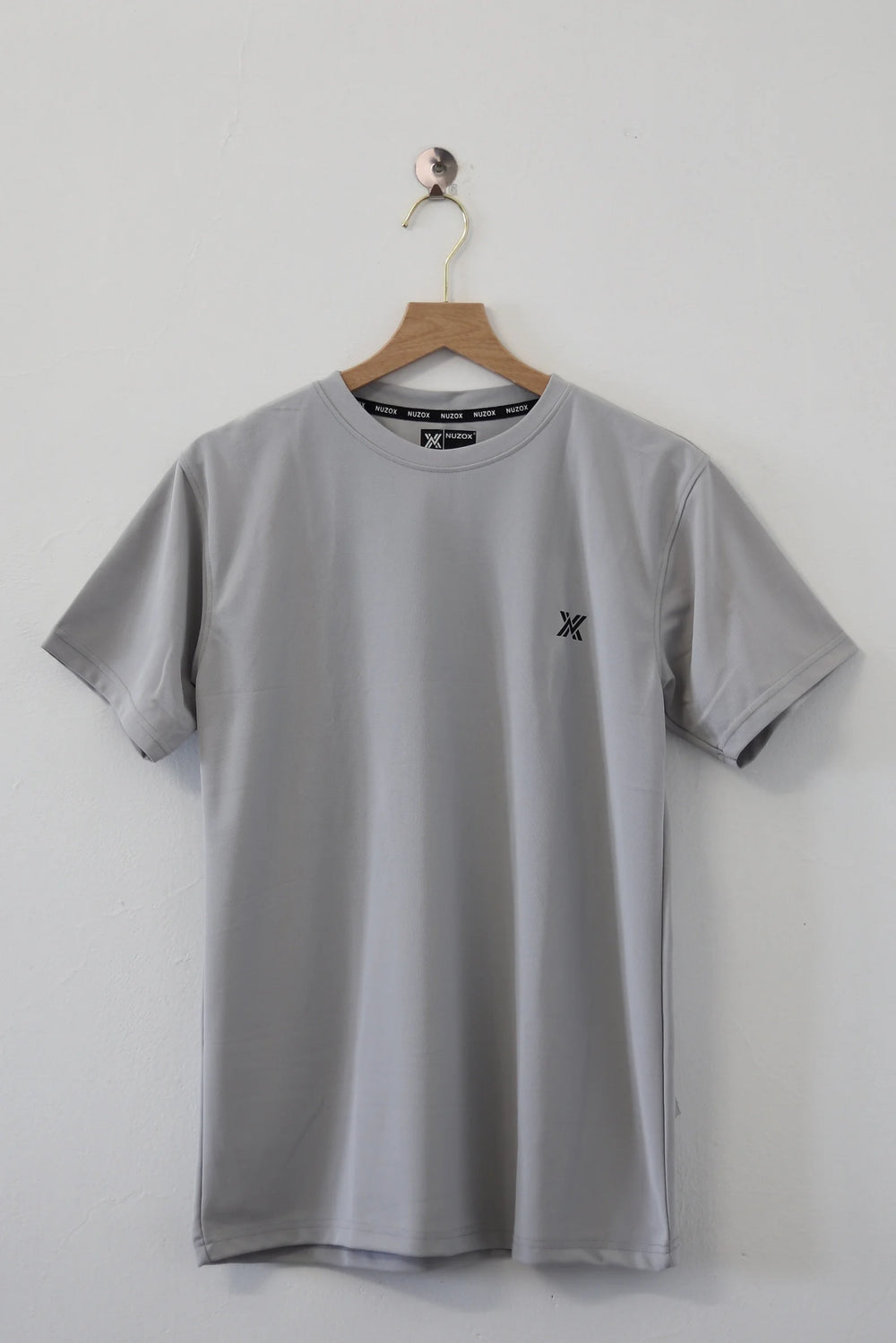 Plain Half Hand T-Shirt Lycra( Lite Grey)