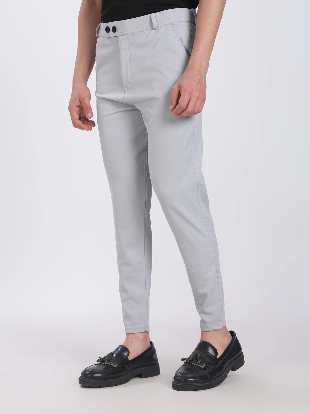 Lycra Formal Pant for Men (Lite Grey)