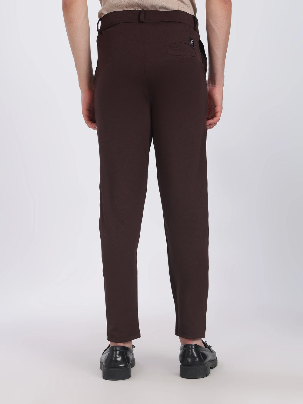 Lycra Formal Pant for Men (Choco Brown)