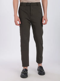 Lycra Formal Pant for Men(Olive Green)