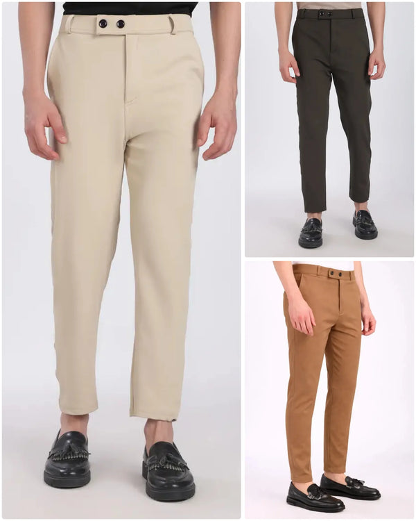 Combo 3 Premium Lycra Formal Phant