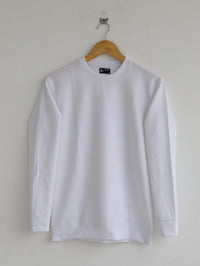 Plain Full Hand Lycra T-shirts (White)