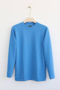 Plain Full Hand Lycra T-shirts (Blue)