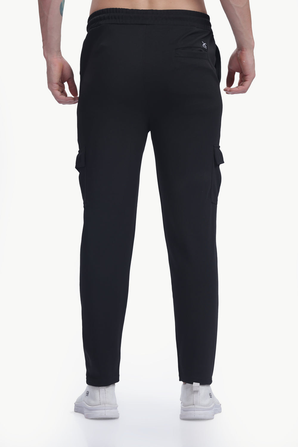 Lycra Five Pocket Cargo Pant Without cuff (Black)