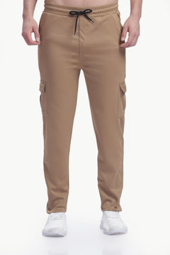 Lycra Five Pocket Cargo Pant Without cuff (Brown)