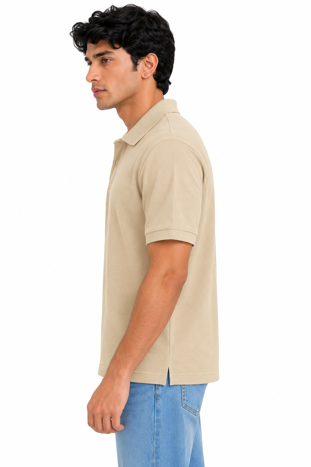 Premium Cotton Polo Collar T-Shirt(Sandal)