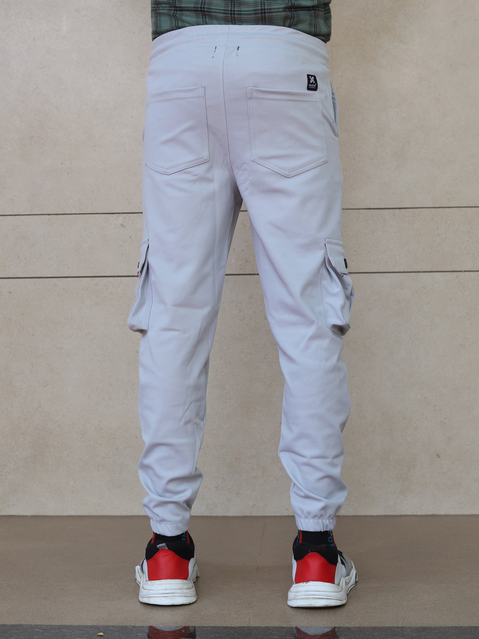 Lycra 6 Pocket Cargo Pant (LIght Grey)