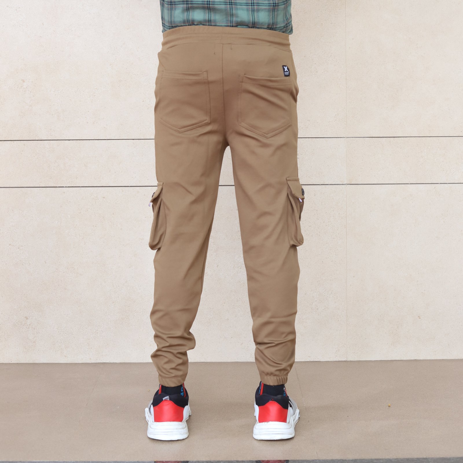Lycra 6 Pocket Cargo Pant (Brown)
