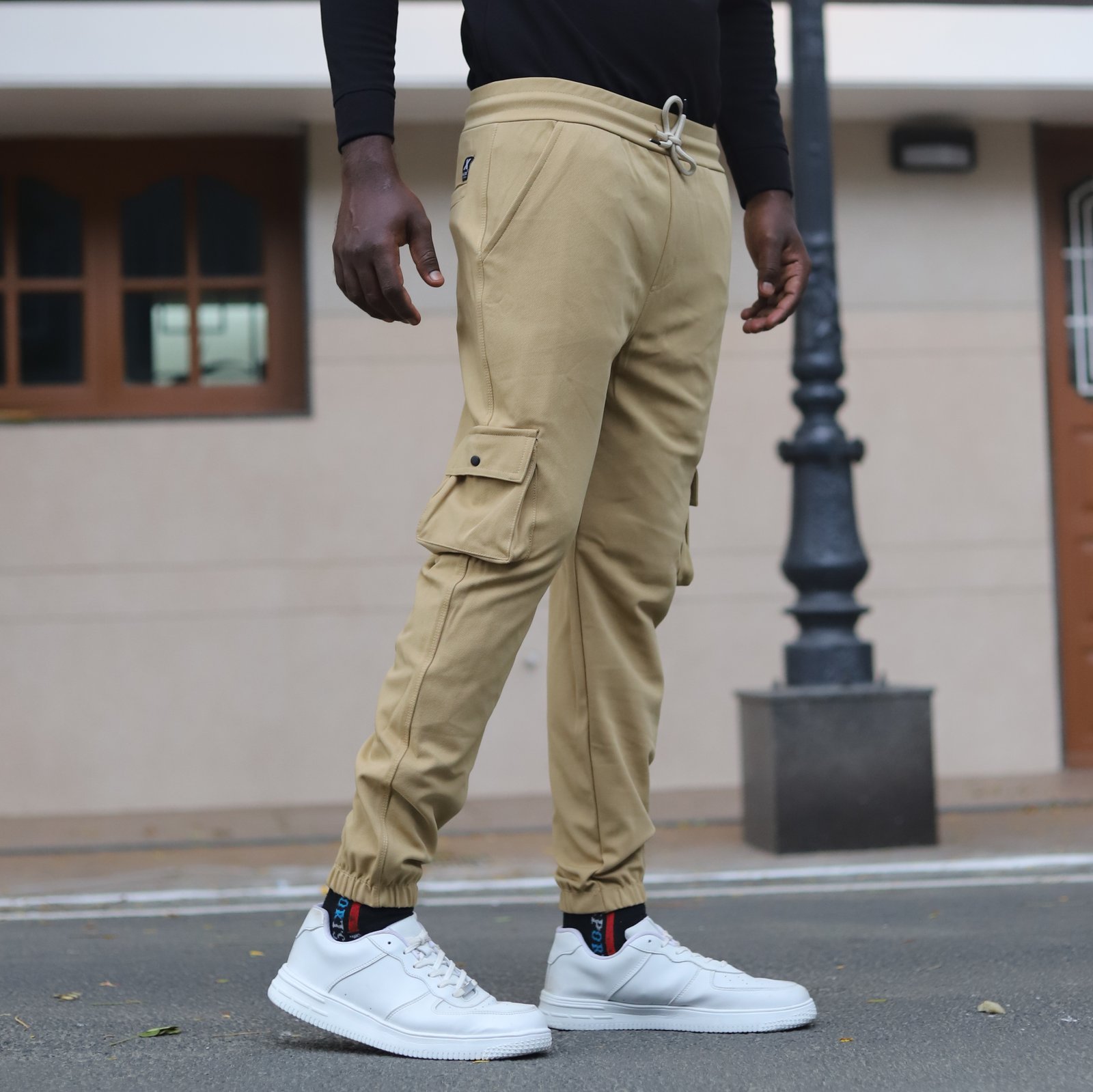 Lycra Cargo Pants With Five Pocket (SANDAL)