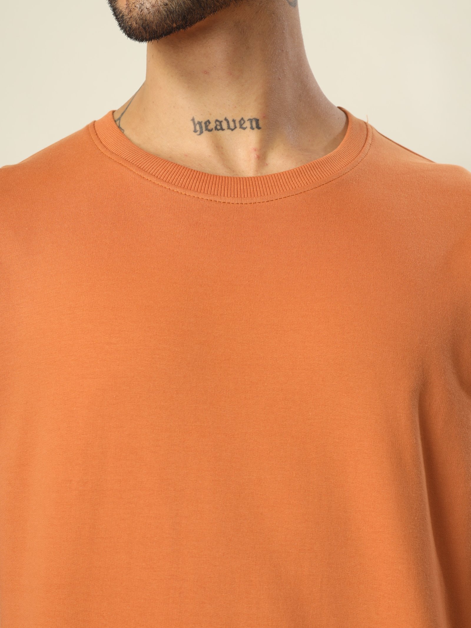 Drop Shoulde T-Shirt Unisex Orange