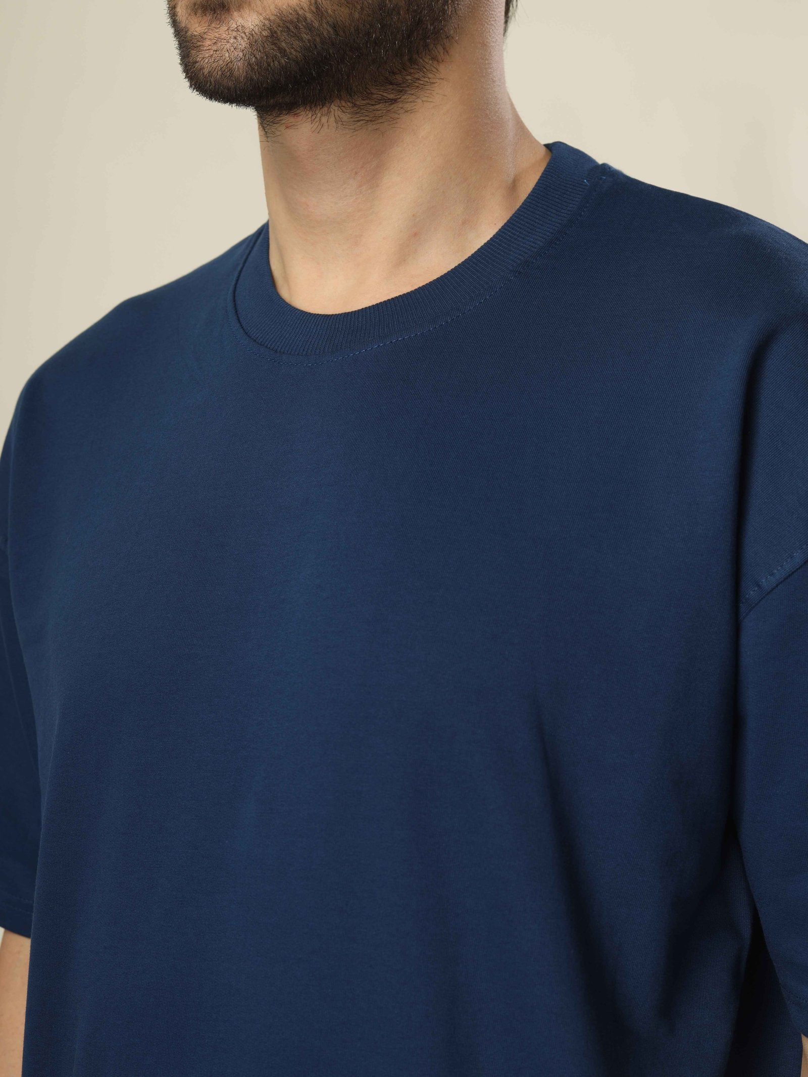 Drop Shoulder T-Shirt Unisex  Blue