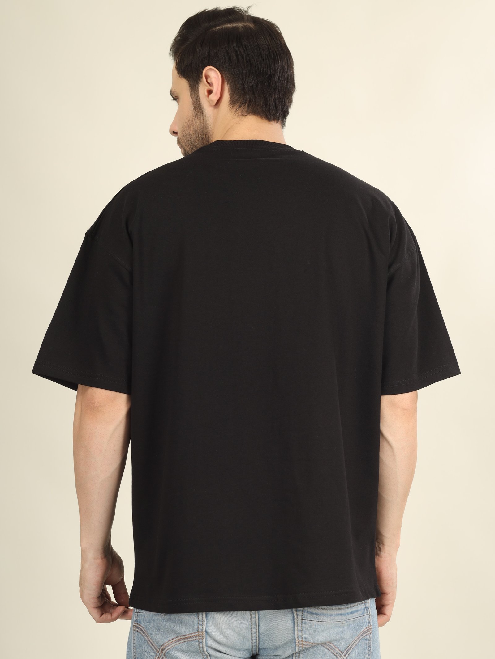 Drop Shoulde T-Shirt Unisex  Black