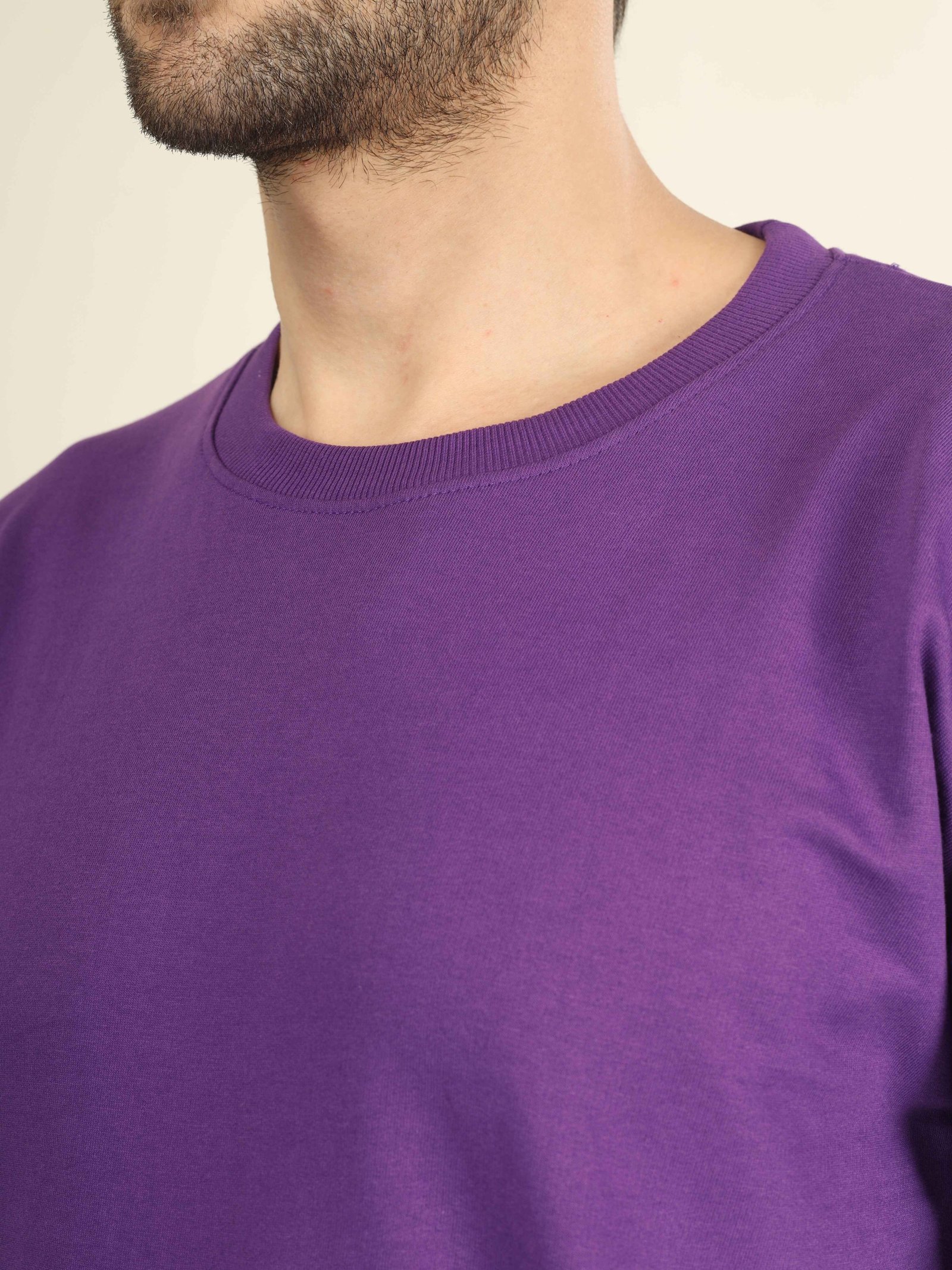 Drop Shoulder T-Shirt Unisex Voilet