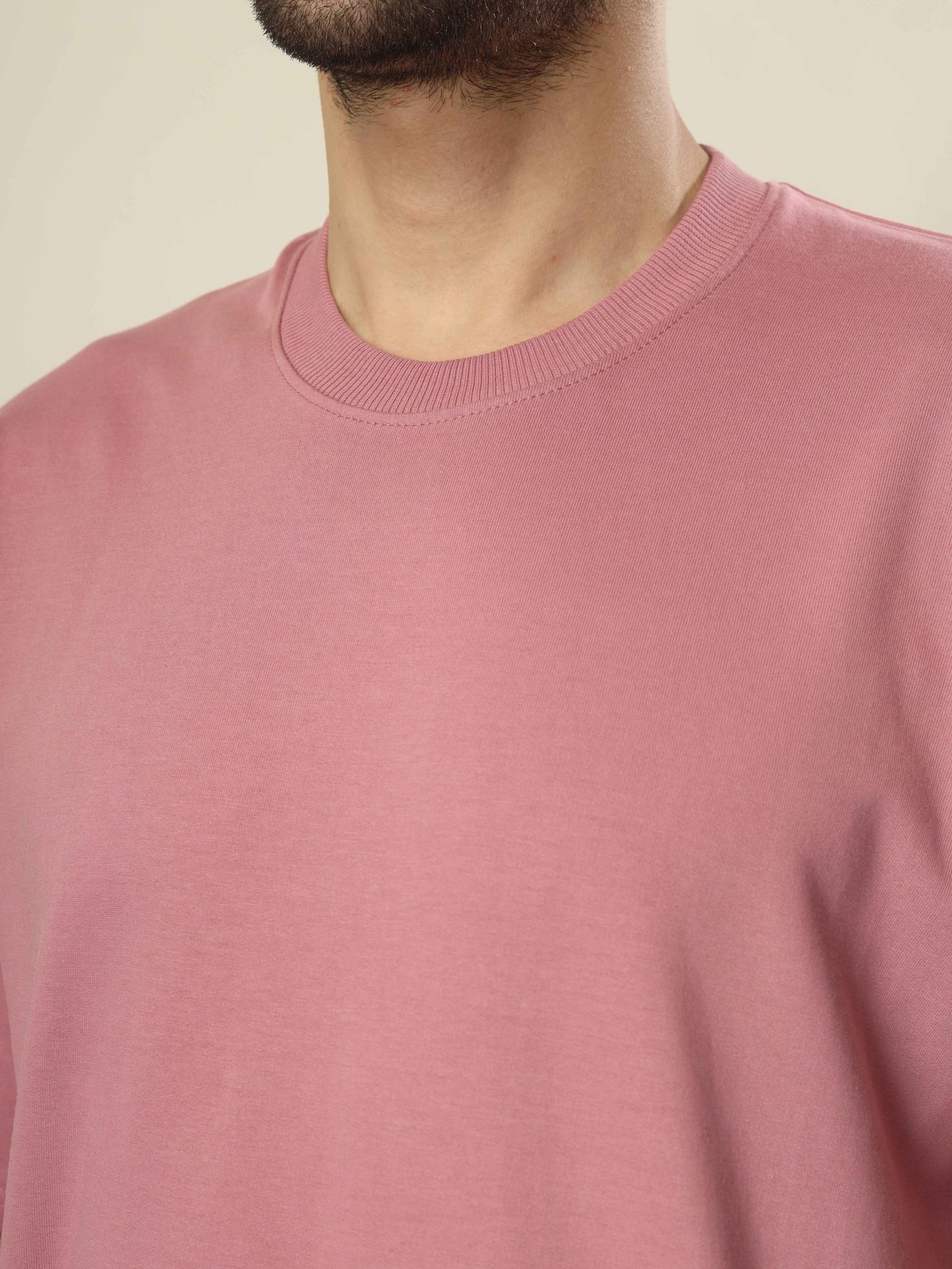 Drop Shoulder T-Shirt Unisex Onion Pink