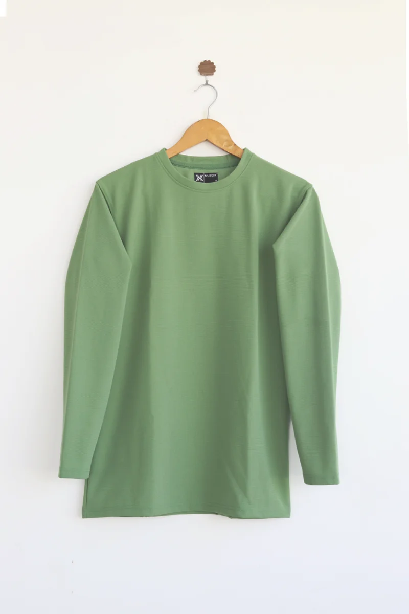 Plain Full  Hand T-Shirt Lycra(Pistha Green)