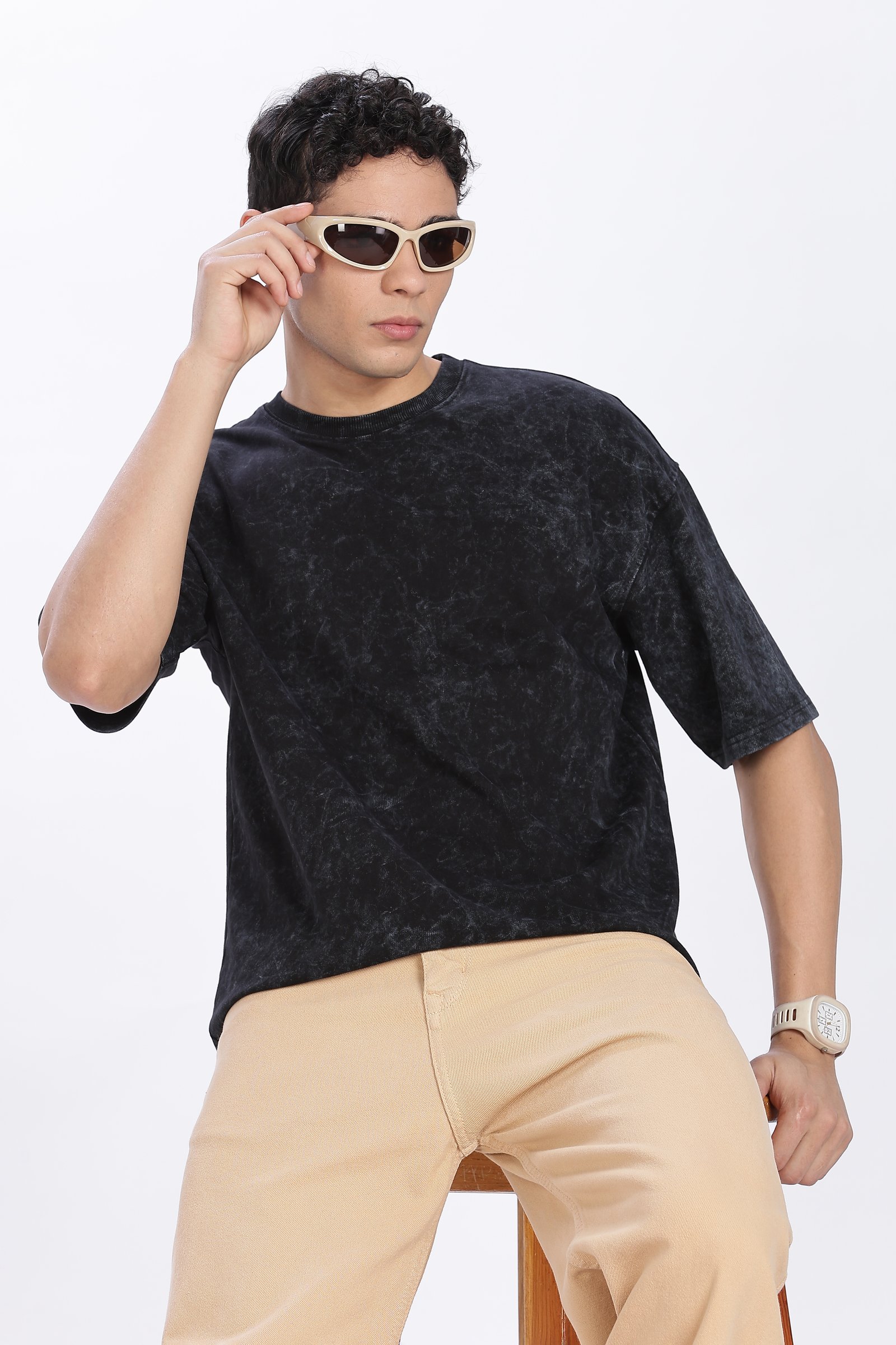 Acidwash Oversized Cotton  T-shirt