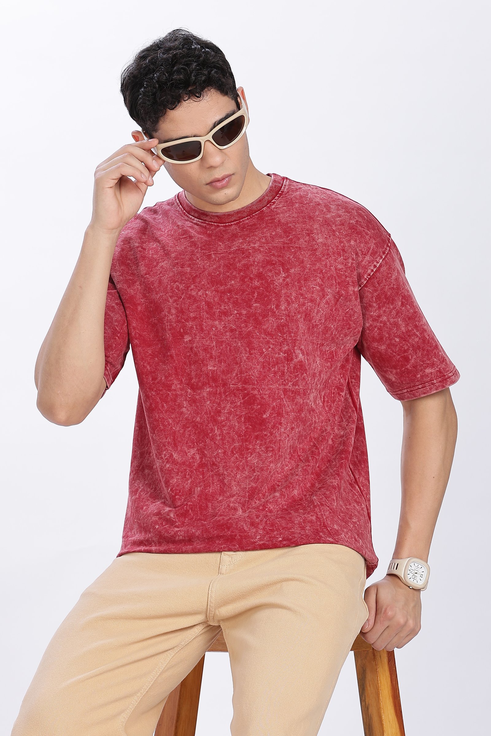 Acidwash Oversized Cotton  T-shirt