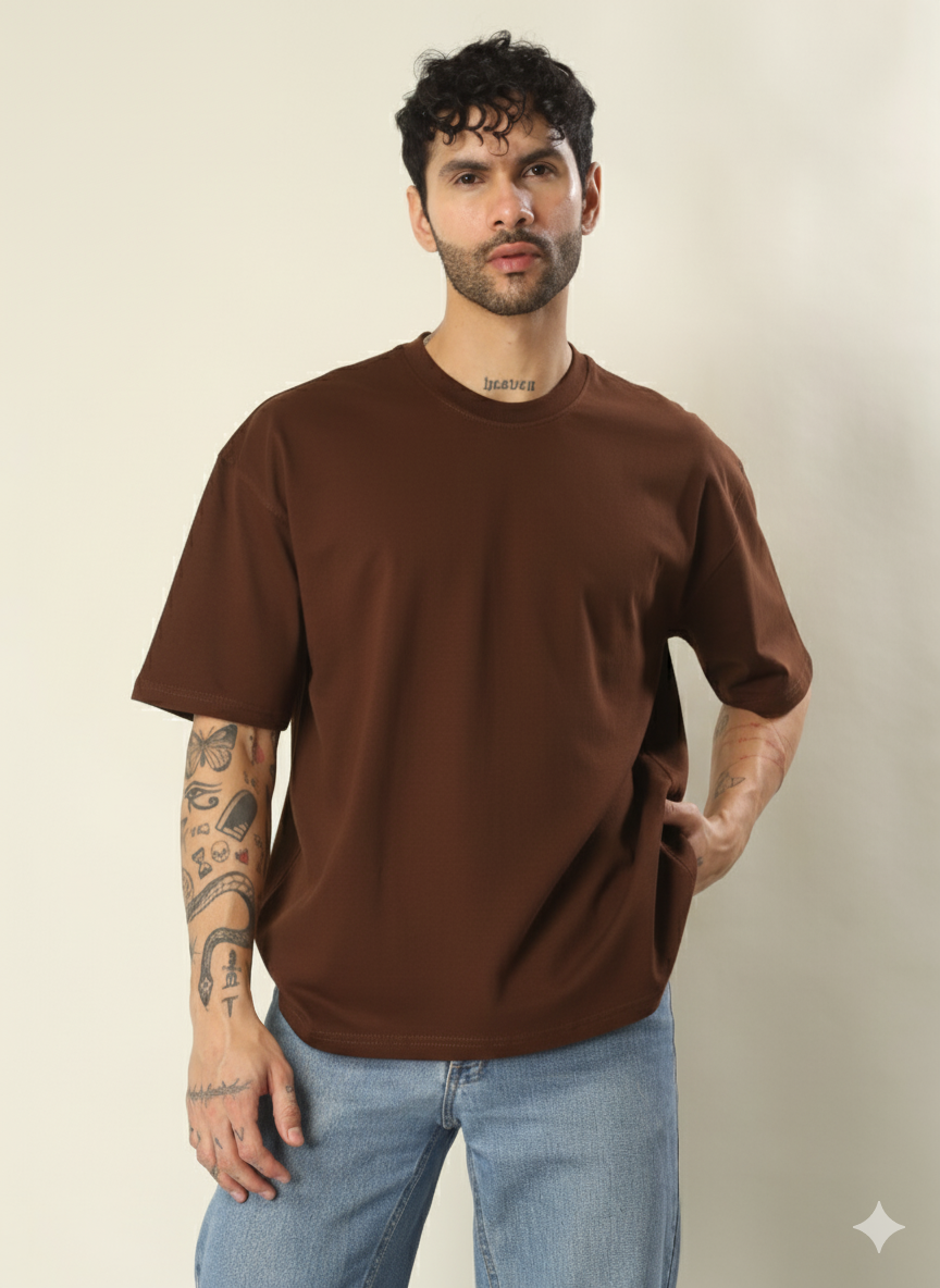 Oversize  T-Shirt Unisex  (Brown)