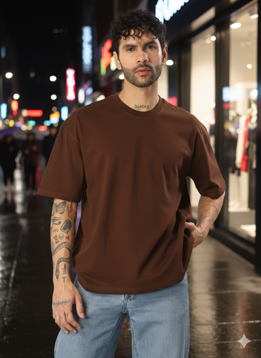 Oversize  T-Shirt Unisex  (Brown)
