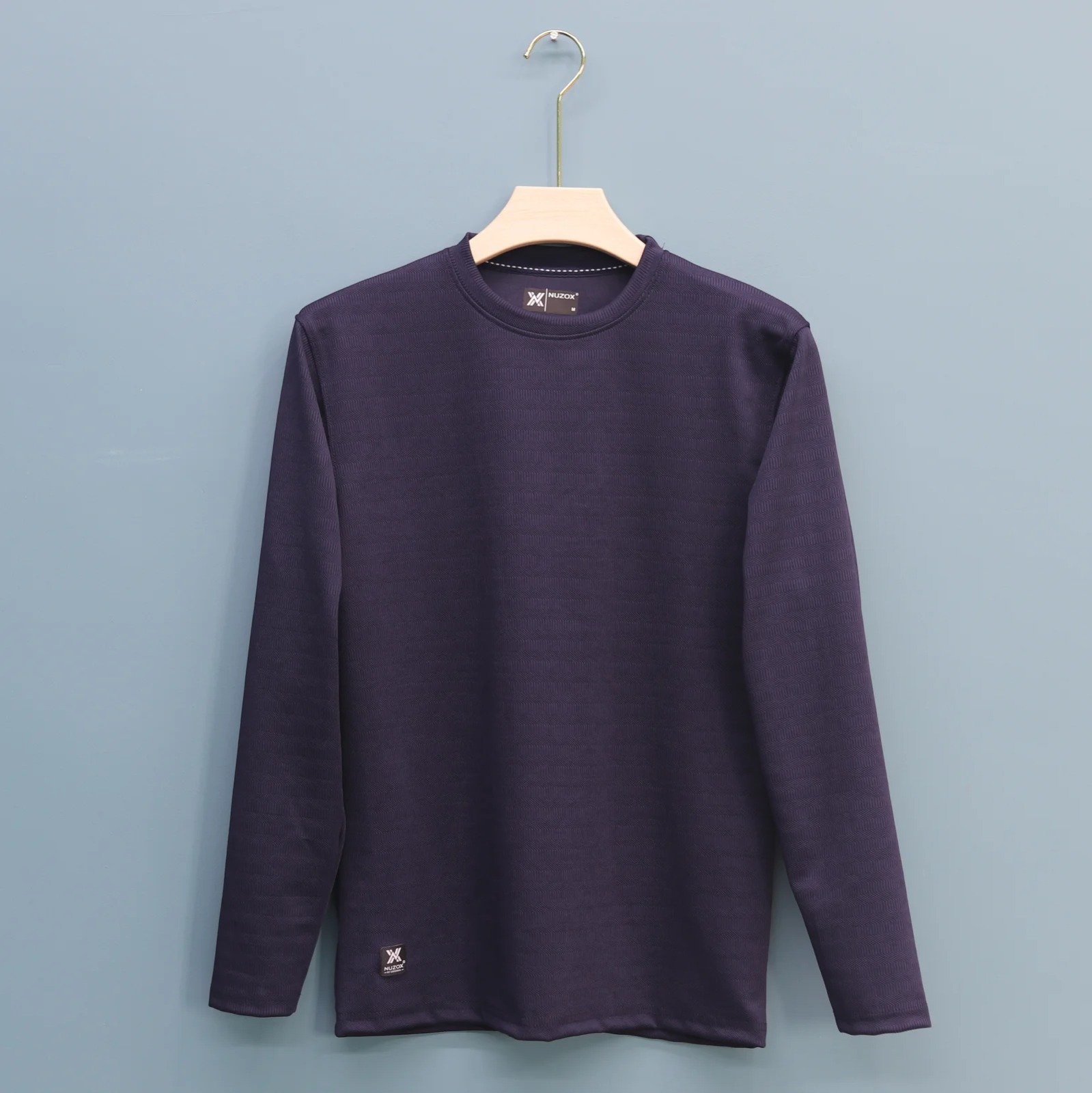 Plain Reglan Sleeve T-Shirt (Navy Blue)