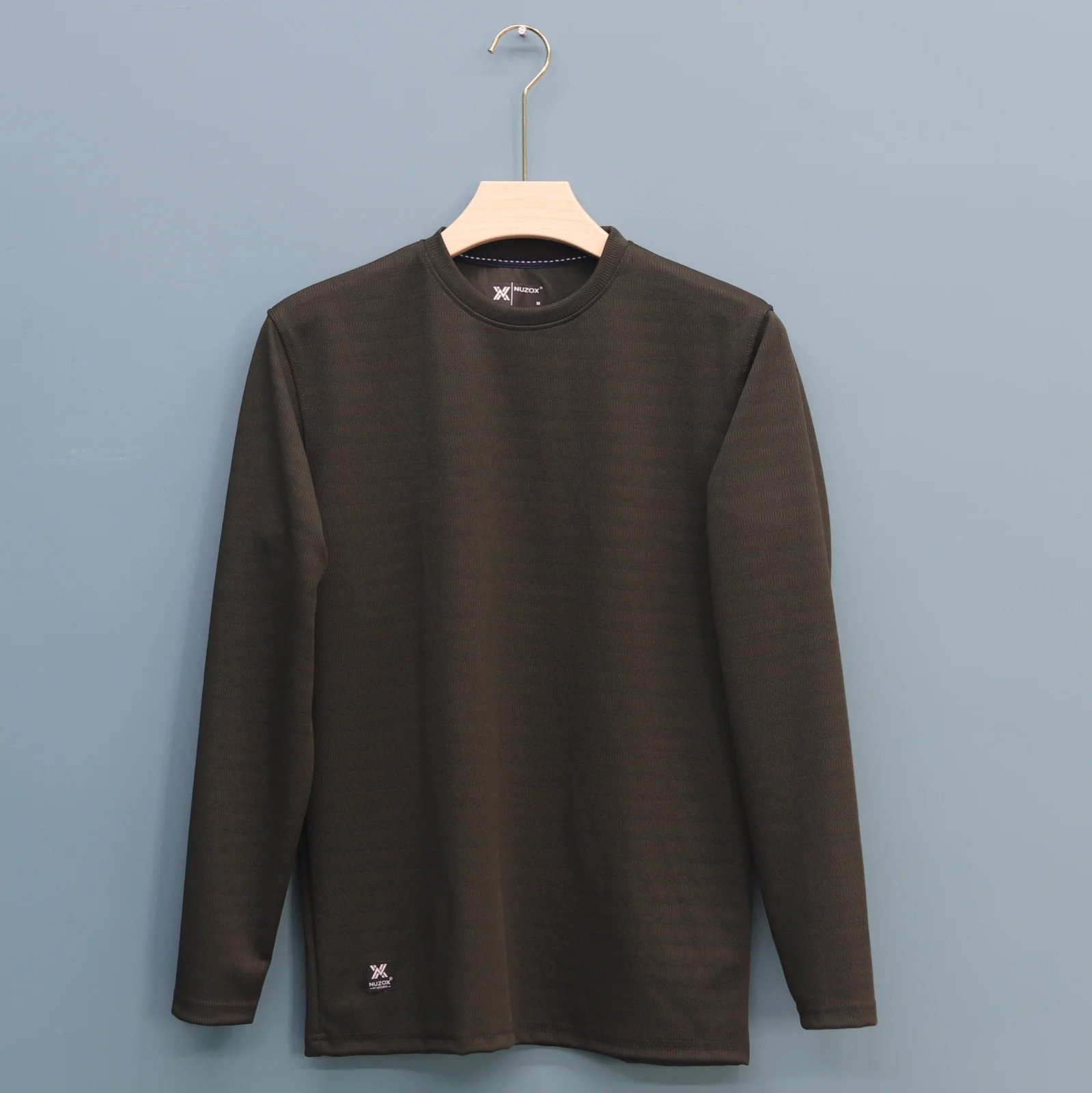 Plain Reglan Sleeve T-Shirt (Olive green)