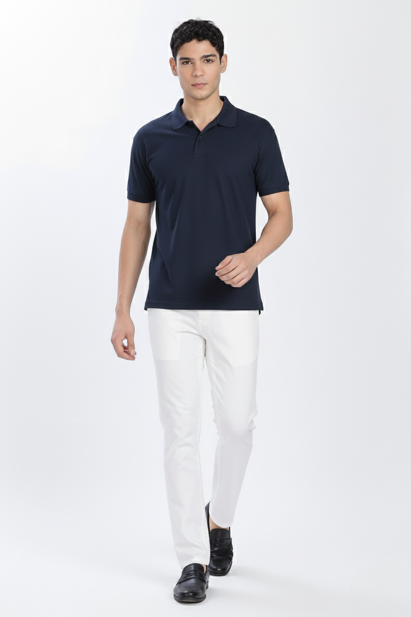 Men's Polo T Shirt for Men (Polyester Blend | Regular Fit)