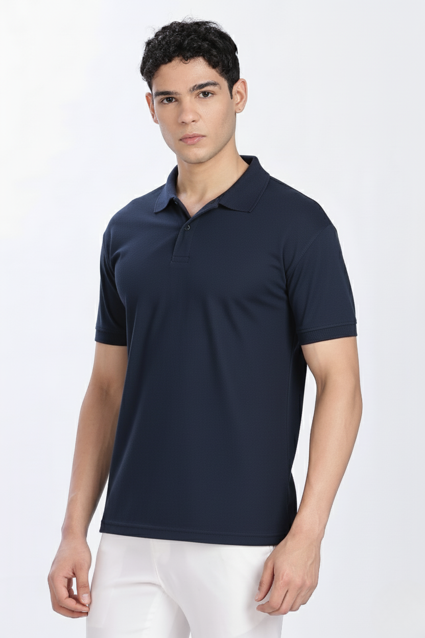Men's Polo T Shirt for Men (Polyester Blend | Regular Fit)