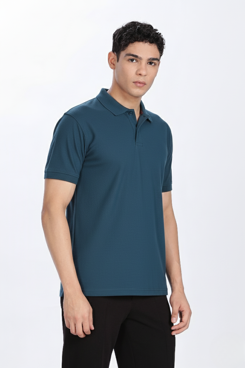 Men's Polo T Shirt for Men (Polyester Blend | Regular Fit)