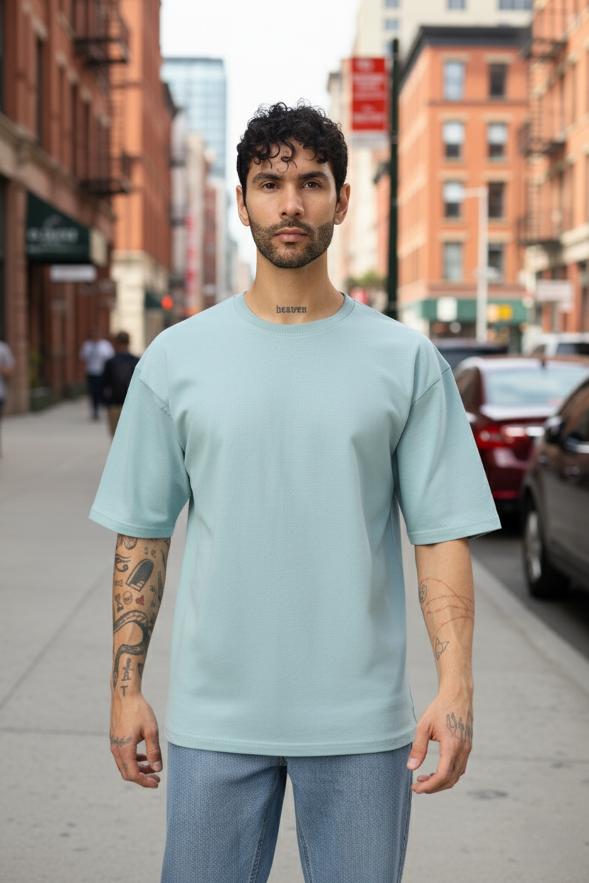 Oversize T-Shirt Unisex ( Ocean Blue)
