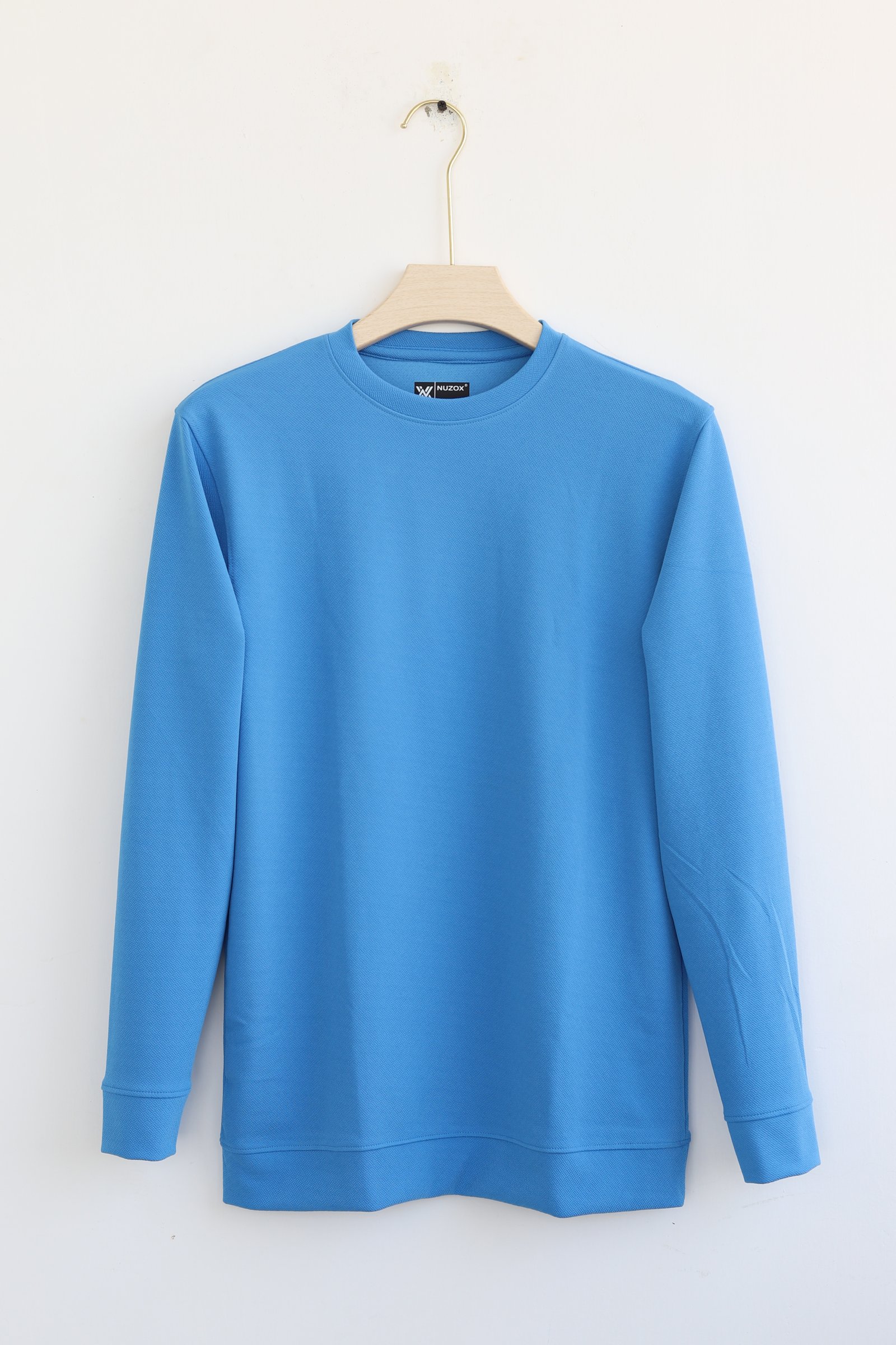 Plain Full Hand T-Shirt Lycra (Sky Blue)