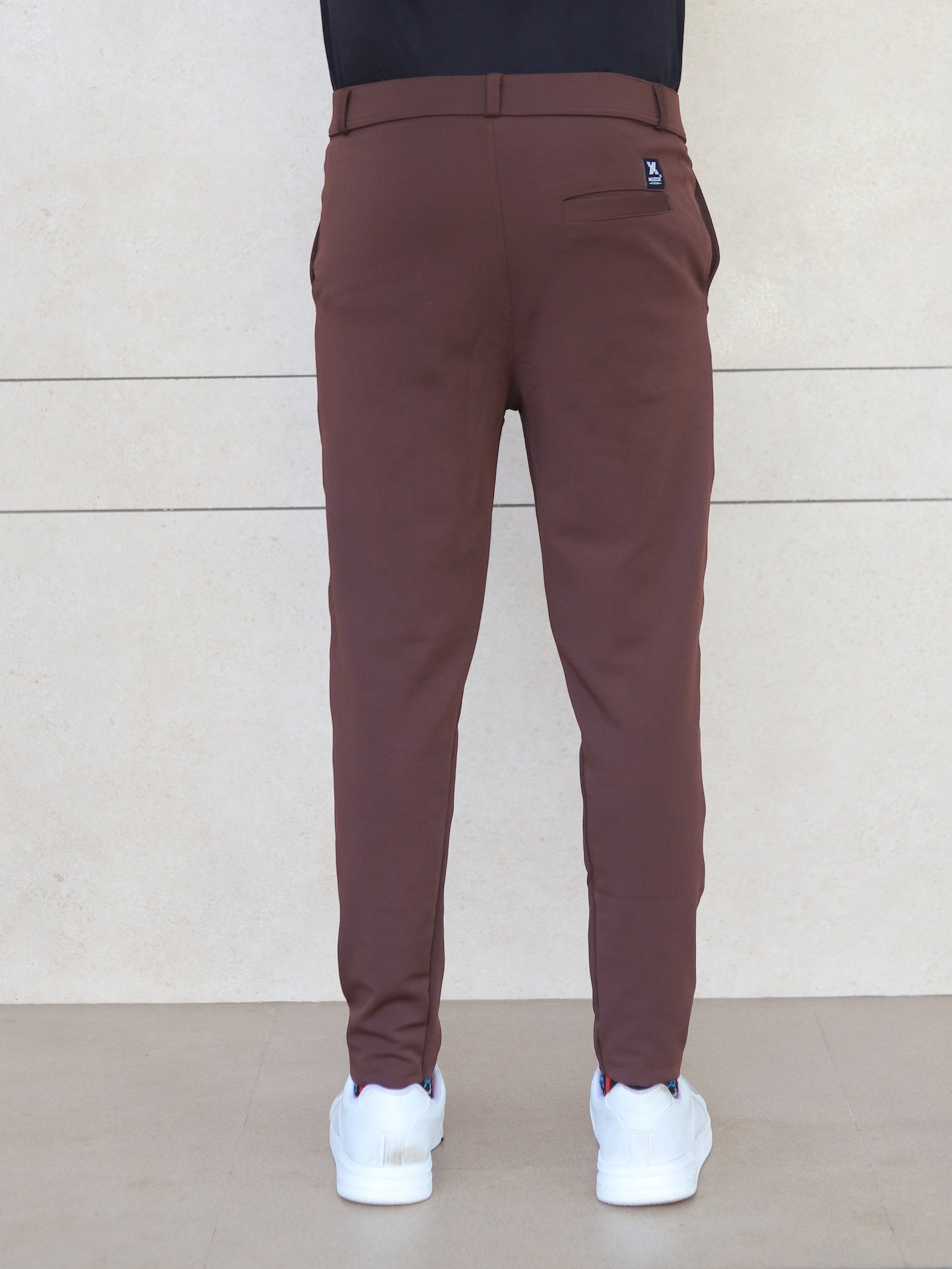 Lycra Formal Pant for Men (Brown)