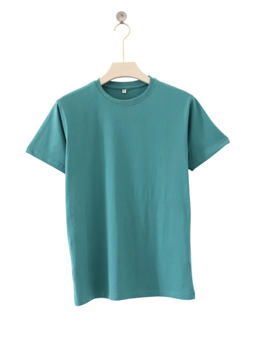 Regular Half Sleeve Plain T-Shirt (GREEN)